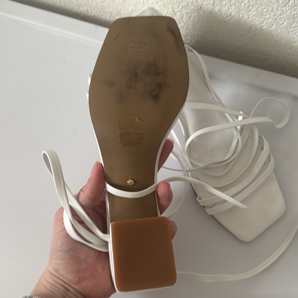 Raye Ibiza Heels White Size 10 - Picture 4 of 6